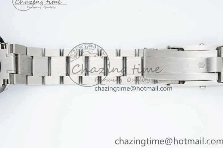 0720 Cozy Speedmaster Racing Master SS HKF Best Edition Black White Dial on SS Bracelet A 7807